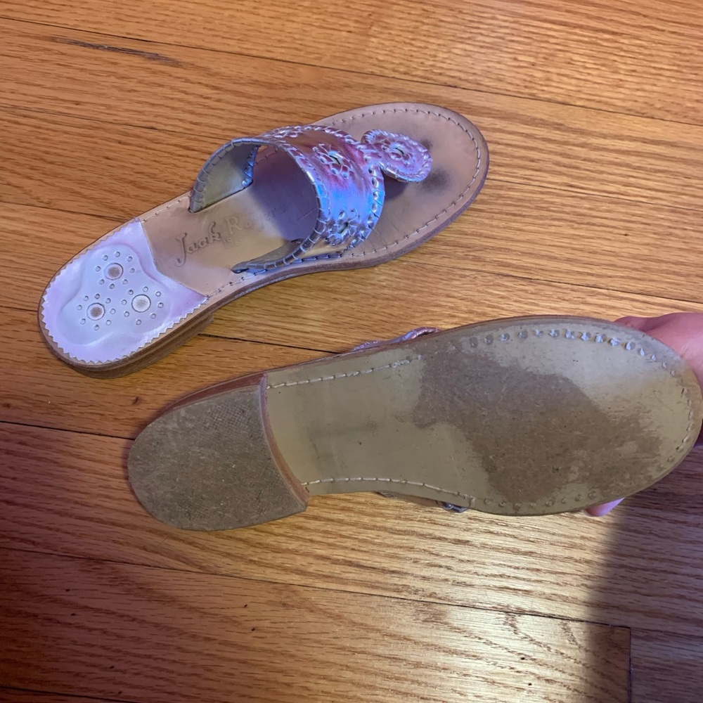 Jack Rogers - silver size 7 women’s sandal - Picture 4 of 7